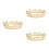 3Pz Dorata Unisex Per Halloween Matrimonio Cosplay 7