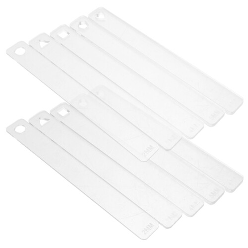 20Pz Bastoncini Guida Spessore Per Argilla Trasparenti Resistente