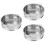 3Ud Cesta Vapor Acero Inoxidable Cocina Hogar Multiusos Plata 6