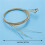 8 Sets of 24 Guitar Strings Replacement Steel String for Acoustic Guitar Guitar Changing Tool 8