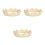 3Pz Dorata Unisex Per Halloween Matrimonio Cosplay 3
