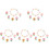 5Set Gioielli Per Bambina Set Anelli Fiore Bracciale Perline Colorate 4