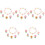 5Set Gioielli Per Bambina Set Anelli Fiore Bracciale Perline Colorate 5