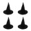 4Pcs Witch Hats Felt Wizard Hat Halloween Costume Props 4