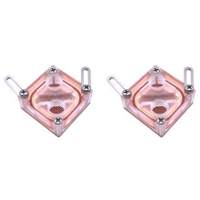 2X Chipset Waterblock Computer Raffreddamento Ad Acqua Acrilico Trasparente Blocco Generale Northbridge per Blocco CPU del Computer