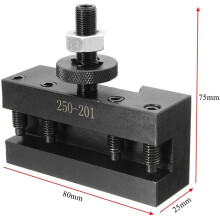 4Pcs Quick Change CNC Lathe Tool Post Turning Facing Holder Holder for Lathes Tools-250-201 & 250-202