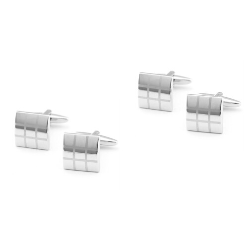 2Pz Uomo Metallo Rame Argento 2