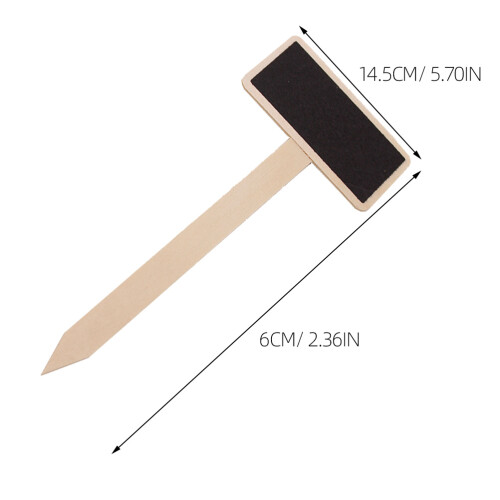 80Pz Mini Lavagne Nere Con Base Legno Per Note E 2
