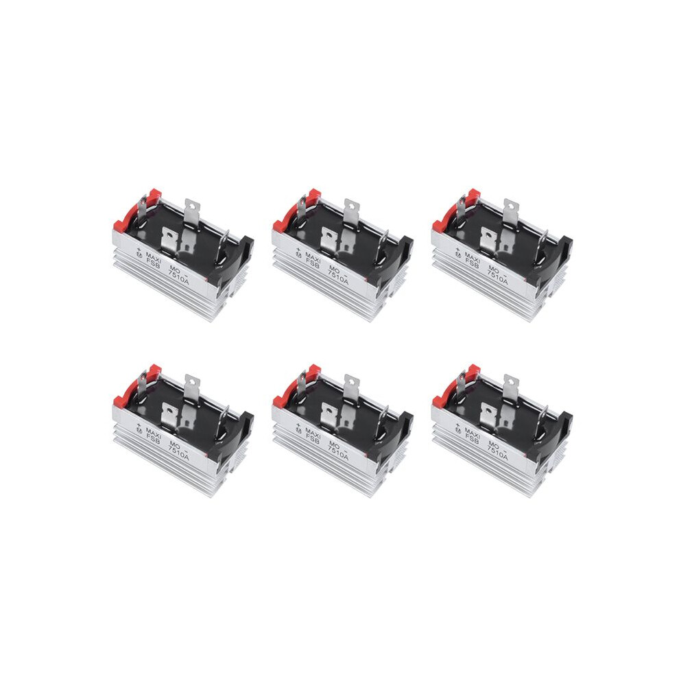 6X Aluminum Heatsink Base Single Phase Bridge Rectifier Diode 75A 1000V 4712060478229