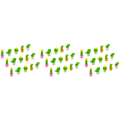 45Pz Gomma A Forma Cactus Assortiti Per Studenti 2