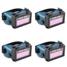 4X Auto Darkening Welding Eyes Goggles Glasses Helmet Mask Eyeshade Patch Eyes Workplace Goggles (Dark Green)