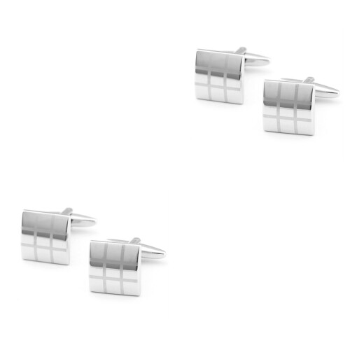2Pz Uomo Metallo Rame Argento 1