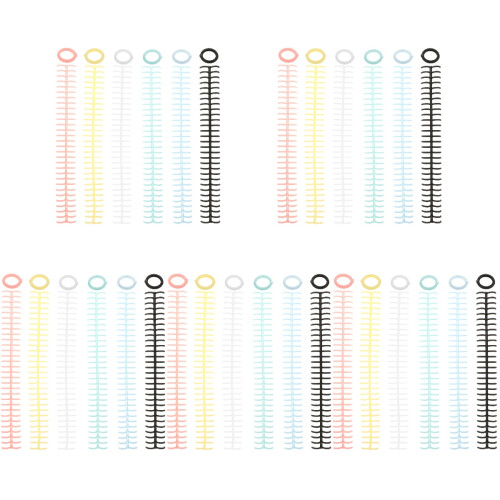 30Pcs Assorted Color Portable Plastic Rings for Planner and Notebook 2