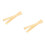 4Pcs Khaki Copper Drawing Straight Ruler Student 6