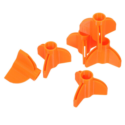 30Pz Coperture Per Piume Frecce ABS Arancioni Alta Per