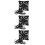 3Pz Ventola Raffreddamento Pz Router E Decoder Nero Efficienza 7