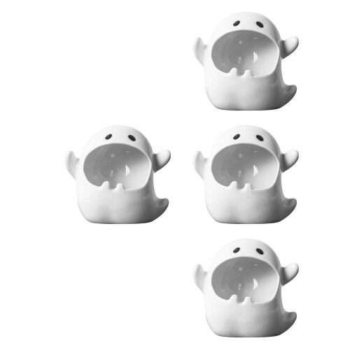 4Pz Posacenere Decorativo Bianco Per 2