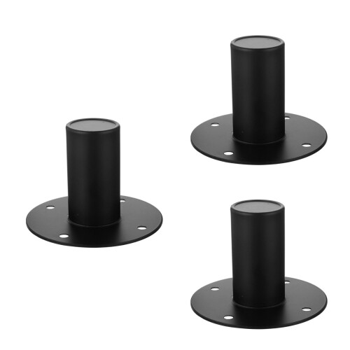 3Ud Soporte De Hierro Negro Base Estable Y Resistente 2