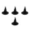 4Pcs Witch Hats Felt Wizard Hat Halloween Costume Props 8