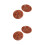 4Pz Piatto Snail Rosso 6 Scomparti in , Design 8