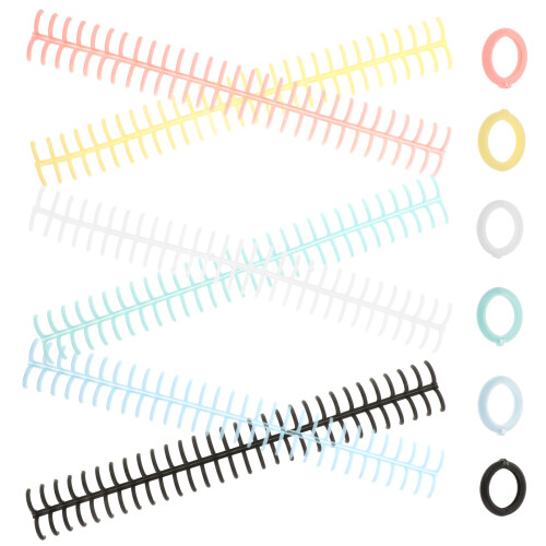 30Pcs Assorted Color Portable Plastic Rings for Planner and Notebook 1