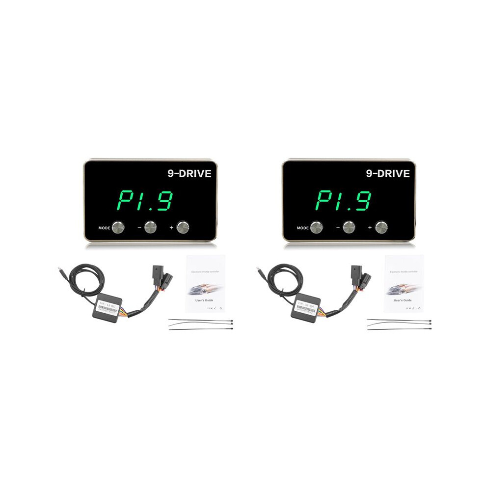 2X Electronic Throttle Controller 9 Mode Pedal Accelerator Fuel-Efficient For Jk Challenger Ram 1500 6032784111782