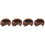 4Pz Parrucca Calva Uomo Marrone Per Halloween E Party Cosplay 6