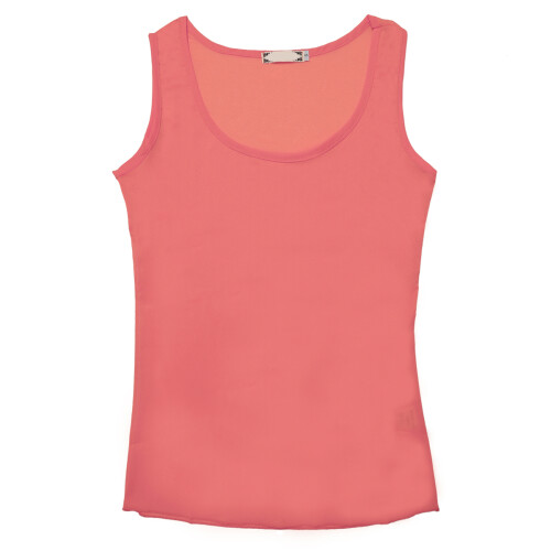 2Pz Canotta Chiffon Arancione E