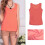 2Pz Canotta Chiffon Arancione E 3