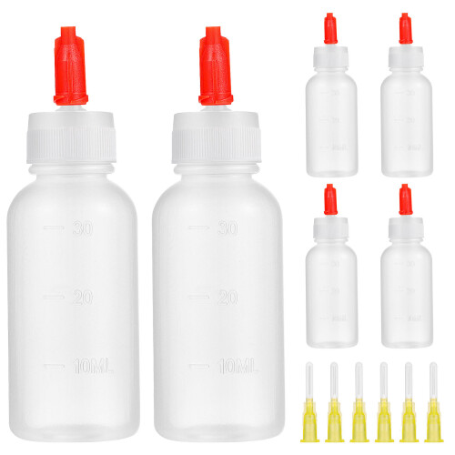 30Set Borracce Per Colla Con Punta Ago E Tappo Protettivo Colorate 1