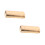 2Pz Contenitore Occhiali Rigido Alluminio Oro Compatto Portatile 6