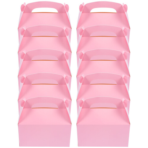 50Pz Scatole Rosa Per Dolci E Biscotti Per Eventi