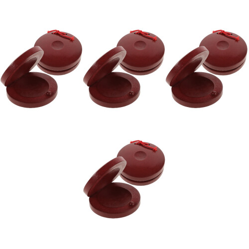 8Pcs Small Wooden Castanets Percussion Instruments for Kids Playing 2