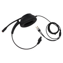 3.5mm ENC Noise Reduction Mono Headset with HD Mic for PC Black