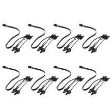 8X IDE 4Pin Modulares Power Netzteil Kabel Für  RM1000X RM550X 650X 750X 850X 6Pin bis 4 IDE Kabel
