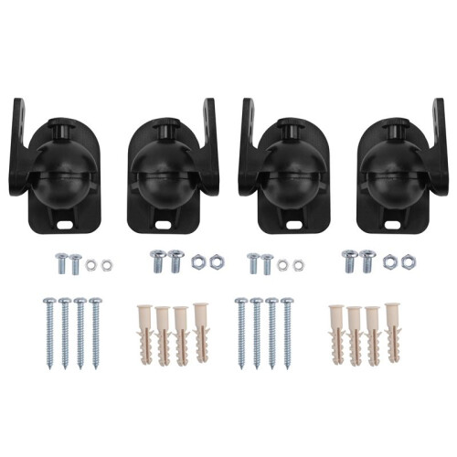 8PCS Universal Speaker Wall Mount Bracket Ceiling Stand Clamp with Adjustable Swivel and Tilt Angle Rotation 1
