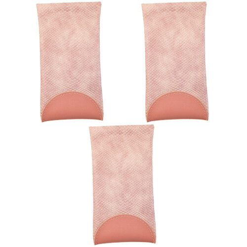 3Pz Borsa Porta Occhiali Rosa in PU Impermeabile E Resistente 2
