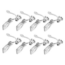 64Pz Base Clip-on Argento Materiale Metallo Per Gioielli DIY