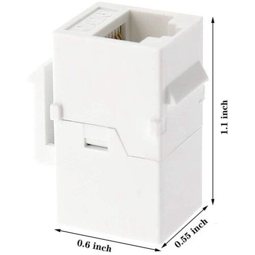Ethernet  Coupler, 60Pack Cat6 RJ45  Jack Inline Female Connectors 1