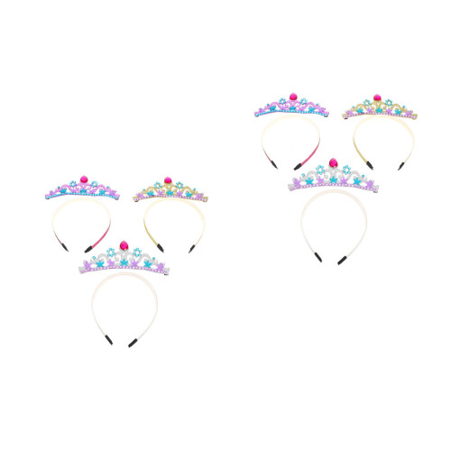 6Pz Ocean Bambina Argento Tiara Decorativa Per Feste 1