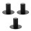 3Ud Soporte De Hierro Negro Base Estable Y Resistente 6