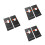 6Pz Segni Porta Push Pull Acrilico Nero Per Ufficio Hotel Ristorante 6