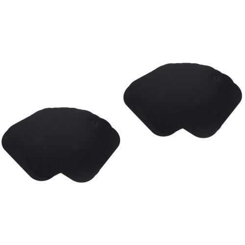 24Pz Calza Scarpe E Stivali Nero in PVC Resistenti E Pratici 2