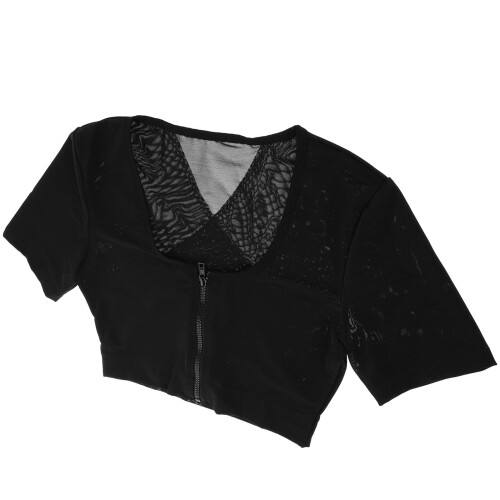 4Pz Modellanti Uomo Nero Con Zip E Schiena Nylon 1