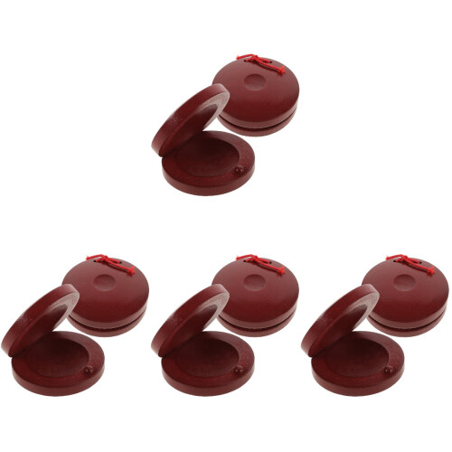 8Pcs Small Wooden Castanets Percussion Instruments for Kids Playing 1