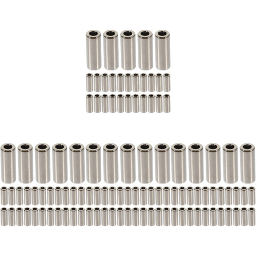 120Pz Componenti Metallo Nero Per Decorazioni Cordoni Macramè DIY 2