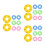 24Pz Anelli Swim Ring Mini PVC Per Bagno E Giochi Acqua Bambini 7