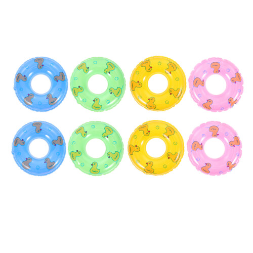 24Pz Anelli Swim Ring Mini PVC Per Bagno E Giochi Acqua Bambini 1