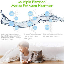 Cat Water Dispenser Filter 15 Packs of Replaceable Filters, Suitable for 2 Liters CLEEBOURG Upgraded Water Dispenser