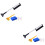 2Set Rimozione Neve Auto Paletta E Raschietto Nero 6